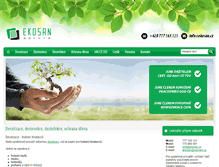 Tablet Screenshot of ekosan.cz